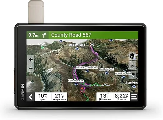 Garmin Tread Overland, All-Terrain Navigator, Rugged, Built in Mapping, iOverlander, Ultrabright Display