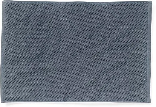 Coyuchi Air Weight Organic Twill Bath Mat, 32"x19", Gulf