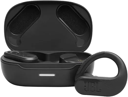 JBL Endurance Peak 3 - Dust and Water Proof (IP68) True Wireless Active Earbuds, JBL Pure Bass Sound, Up to 50 Total Hours of Playback with Speed Charge, Ambient Aware & Talk Thru (Black)