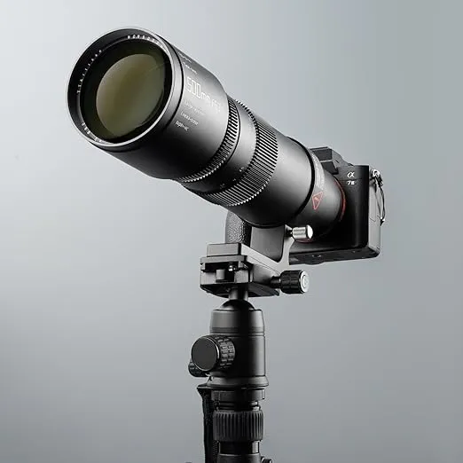 TTArtisan 500mm F6.3 Full Frame Manual Focal Super Telephoto Lens for Sony E-Mount Cameras A7IIII A7R A7RII A7RIII A7RIV A7RV A7S A7SII A7SIII A7C A7CR A7CII ZV-E1 A6300 A6400 A6500 A6600 A6700 NEX-3