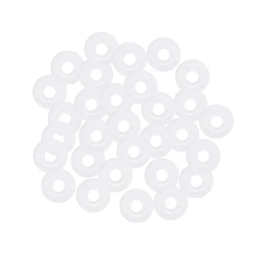 uxcell Silicone O-Rings, 4.5mm OD 1.5mm ID 1.5mm Width VMQ Seal Gasket for Compressor Valves Pipe Repair, White, Pack of 30