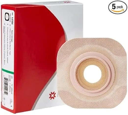 New Image Flextend Precut, Extended Wear Ostomy Barrier Adhesive Tape 44 mm Flange 5 per Box 14704