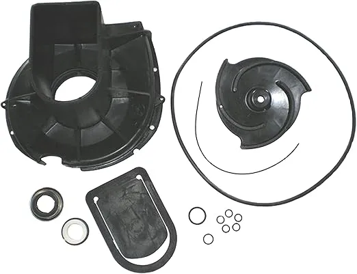 Pacer Pumps 58-702EP-P S Series EPDM Water Pump Rebuild Kit with Volute, Impeller, Seal and Hardware