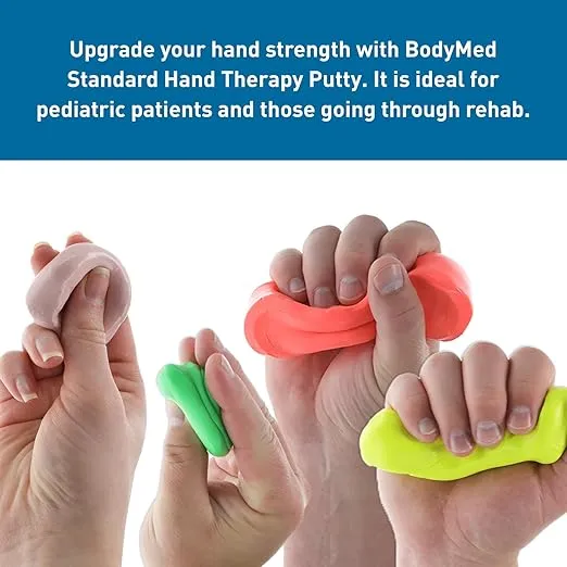 Body Sport Standard Hand Therapy Putty, Green, 16 Oz., Medium, Strengthening Therapy Putty for Physical Rehabilitation