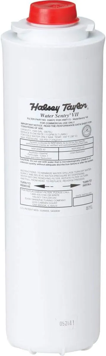 Halsey Taylor 55898C WaterSentry Plus Replacement Filter (Bottle Fillers)