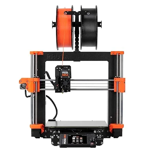 Original Prusa MK4 3D Printer kit, Removable Print Sheets, Beginner-Friendly 3D Printer DYI Kit, Fun to Assemble, Automatic Calibration, Filament Sample Included, Print Size 9.84×8.3×8.6 in.