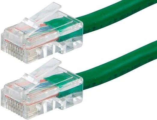 Monoprice Cat6 Ethernet Patch Cable - RJ45, Stranded, 550Mhz, UTP, 24AWG, 3 Feet, Green - Zeroboot Series