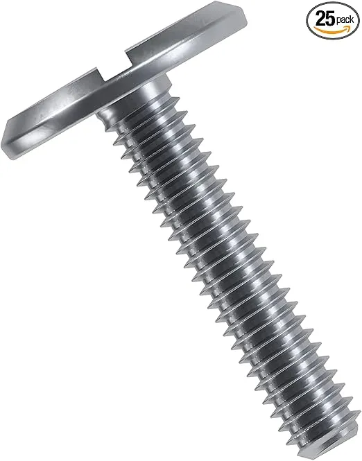 Hillman Group Combo Sidewalk Bolt, Hurricane Hardware, 25 Pieces, Rust-Resistant, Durable, Truss Head, (1/4" x 1") Stainless Steel (707308)