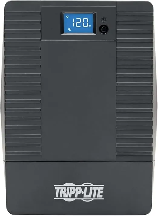 Tripp Lite 1000VA UPS Battery Backup Surge Protector, 560W, Pure Sine Wave, 8 Outlets, AVR (Automatic Voltage Regulation), 5 ft Plug, 120V, USB, 3-Year Warranty & $200,000 Insurance (OMNIVS1000LCD)