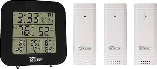 VALTERRA Minder Research Inc. MRI-333MX Standard Minder Research Weather Station 4-Zone Temp Black