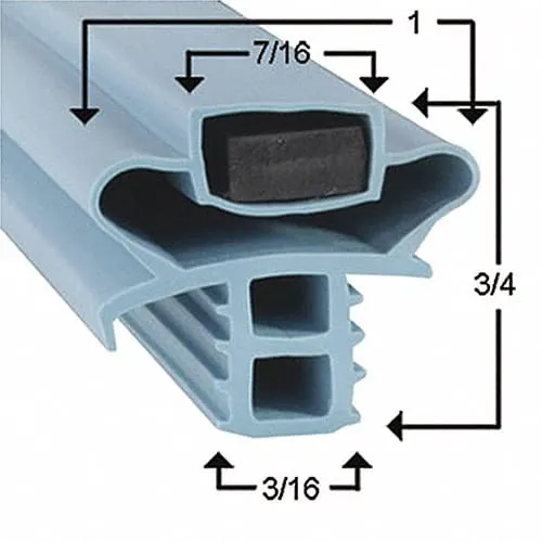 Delfield 406CA Gasket Magnetic Door Seal - 24 3/4 x 27 1/2 Compatible with Delfield Part # 170-2623