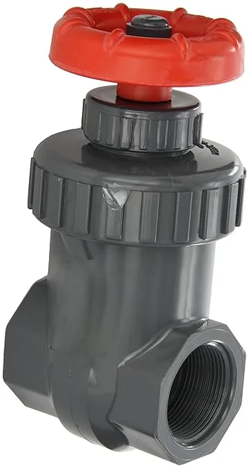 Spears PVC Gate Valve, Non-Rising Stem, Buna-N O-Ring, 1" NPT Female