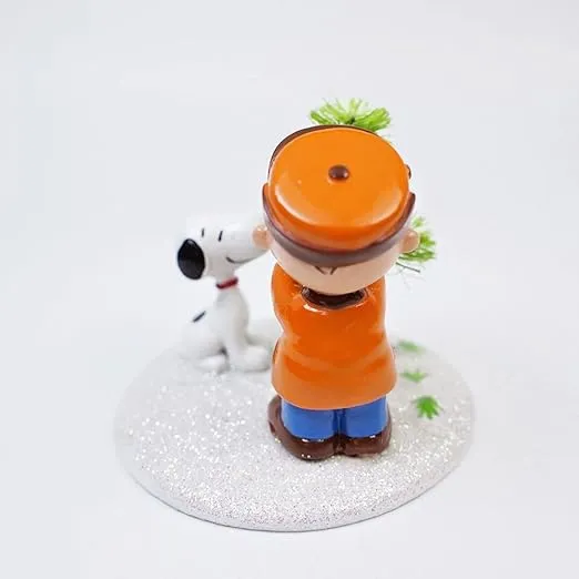 Department 56 Peanuts Charlie Brown & Snoopy The Perfect Tree Figurine | Hand-Crafted & Hand-Painted 2.76 Inch