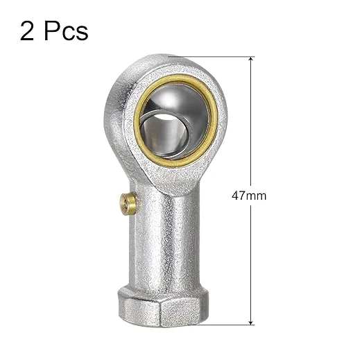 uxcell 2pcs PHS8 M8 Female Rod End Bearing M8x1.25 Right Hand Thread, Self-Lubricating Joint Rod Ends, Includes Jam Nut