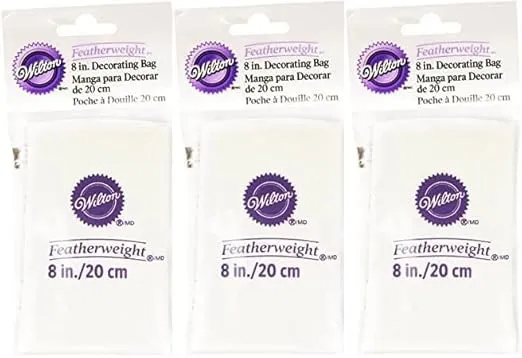 Wilton Featherweight Decorating Bag 8 inch W5087 (3-Pack)