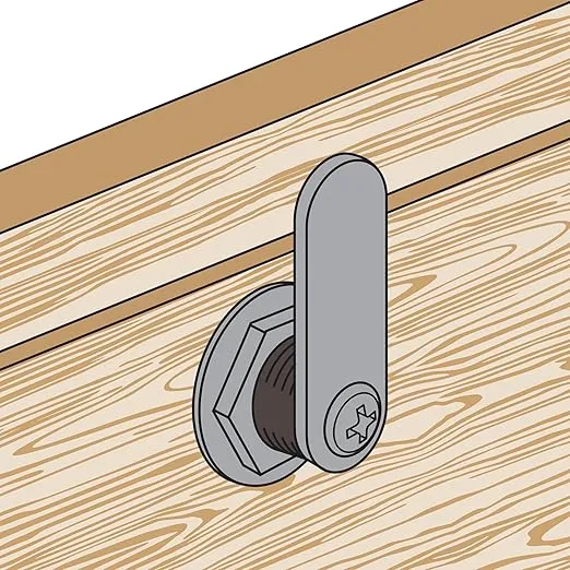 Prime-Line S 4634 Mailbox Lock – Replacement, Multipurpose Mailbox Lock for Several Brands – ILCO 1003M Keyway, Opens Counter-Clockwise with 90º Rotation, Nickel Finish (1 Set)
