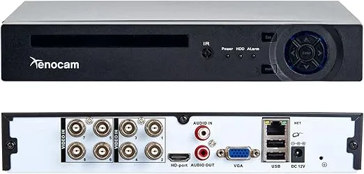 8CH 1080N Hybrid 5-in-1 AHD DVR (1080P NVR+1080N AHD+960H Analog+TVI+CVI) Standalone DVR CCTV Surveillance Security System Video Recorder Motion Detection HDD & Cameras not Included