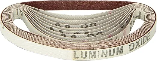 Astro BSP80 3/8" x 13" 80 Grit Sanding Belt, Pack of 10