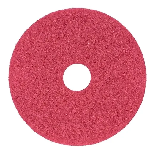 Boardwalk Buffing Floor Pads, 17" Diameter, Red, 5/Carton