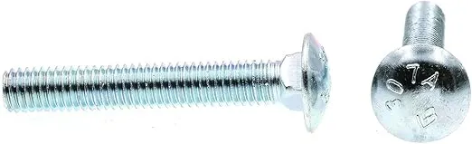 Prime-Line 9063647 Carriage Bolts, 3/8 In.-16 X 2-1/2 In., A307 Grade A Zinc Plated Steel (25 Pack)