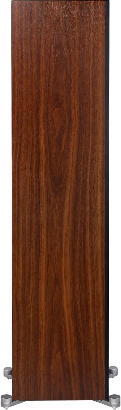 ELAC Debut Reference Floor Standing Speaker, Walnut or Oak Single Tower Speaker for Home Theater, Black Baffle with Walnut Sides