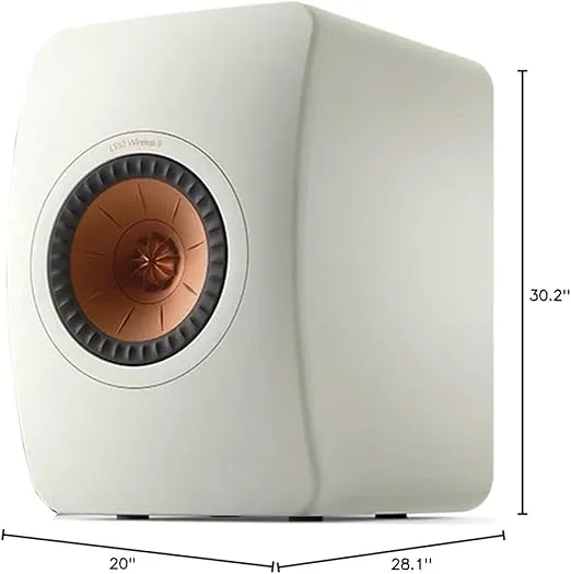 KEF LS50 Meta Passive Bookshelf Speakers - Pair (Mineral White)