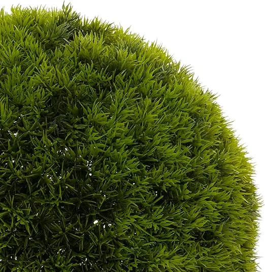 Deco 79 Faux Foliage Topiary Artificial Foliage Ball , 15" x 15" x 15", Green