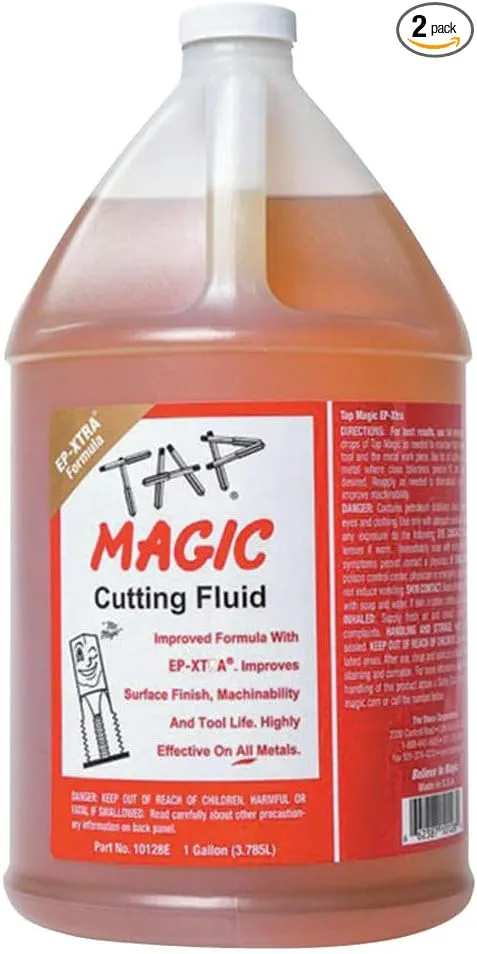 Tap Magic 10128E Fluid with Ep-Xtra, 1 gallon, Yellow (Pack of 2)