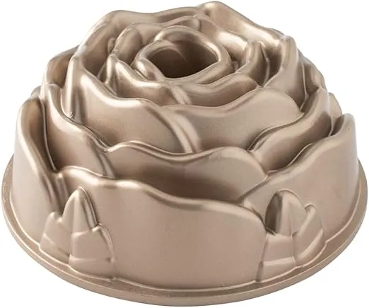 Nordic Ware Rose Bundt, 10 Cup, Toffee