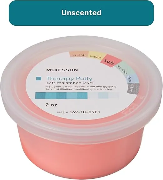 McKesson Therapy Putty, Non-Toxic, Unscented, Red, Soft, 2 oz, 1 Count