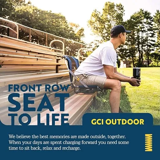 GCI Outdoor Big Comfort Stadium Chair With Adjustable Backrest