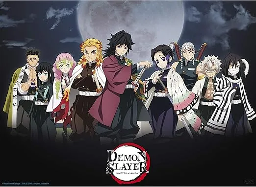 ABYSTYLE Demon Slayer Kimetsu No Yaiba Pillars Unframed Mini Poster 15" x 20.5" Features The Nine Pillars Anime Manga Wall Art Prints for Bedroom Office Room Decor