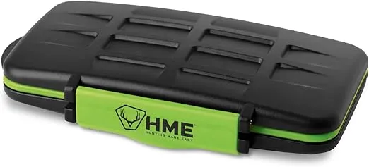 HME SD Card Holder - Durable Anti-Shock Dustproof Compact Portable Memory Card Storage Case -12 SD Cards & 12 Micro SD Cards Capacity