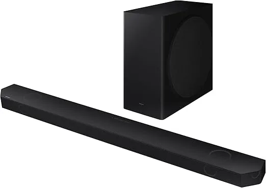 SAMSUNG Q800D 5.1.2ch Soundbar w/Wireless Dolby Atmos Audio, Q-Symphony, SpaceFit Sound Pro, Adaptive Sound, Game Mode Pro with Alexa Built-in, HW-Q800D/ZA