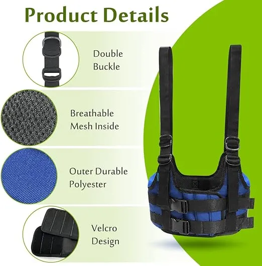 Mybow Back Stretcher Decompression Belt Lumbar Traction Inversion Table Alternative Spinal Decompression Machine Harness Back Stretching Realignment Device Herniated Disc Back Pain Relief (L 42~50")