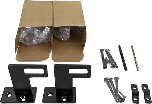 Modern Aluminum Handrail Grab Bar Kit, Adjustable Steel Brackets Included, Returns to Wall, Matt Black Powder Coat (3 Foot Handrail Set)