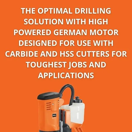 Jancy JME Holemaker III High Powered Endurance Magnetic Base Drill with 2" Maximum Drilling Depth - 3/4" Straight Shank, 1,100 W, 590 RPM 72705961090
