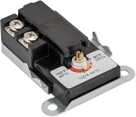 Eastman 60170N Single Throw Lower Element Thermostat for Water Heaters, Black