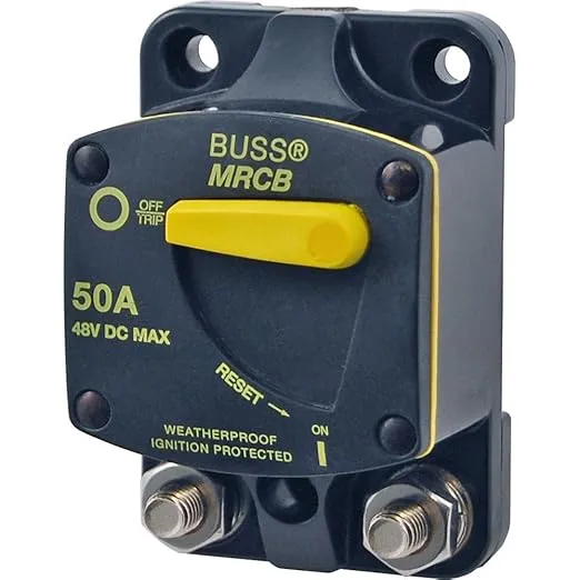 Blue Sea Systems 7143 187 Series Circuit Breaker, Surface Mount, 90A