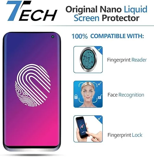 7TECH Phone Scratch Remover and Cracked Repair Liquid Liquid Glass Screen Protector | Universal Nano Protection Suitable for All Phones Tablets Smart Watches (up to 3 Devices)