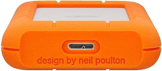 LaCie Rugged Mini 4TB External Hard Drive Portable HDD - USB 3.0 Compatible, Drop/Shock/Dust/Rain Resistant Shuttle Drive for Mac and PC