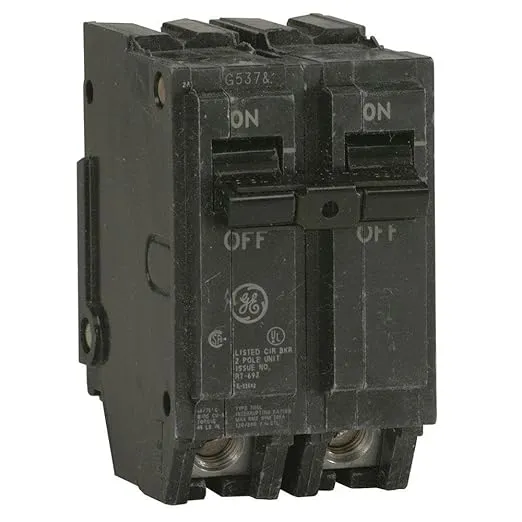 ABB Q-Line® THQL2130 Q Line 30A Double-Pole Circuit Breaker • 10kAIC, 120/240V, 30 Amp • Two-Pole Load Center Circuit Breaker • Non-Interchangeable Thermal Magnetic Trip