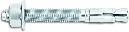 7415SD1 Power-Stud and Sd1 3/8-Inch by 3-3/4-Inch Type Carbon Steel Wedge Expansion Anchor Carbon Steel Clip, 50 Per Box