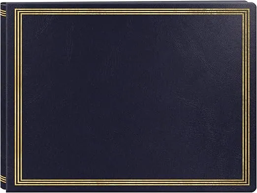 Extra Large Magnetic Page X-Pando Photo Album, Navy Blue