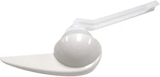 American Standard 7389030200A Left Hand Plastic Trip Lever, For Cadet 3 Toilet Tanks, White