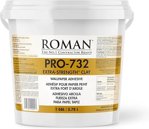 Roman 010001 PRO-732 1 gal Extra Strength Wallpaper Adhesive