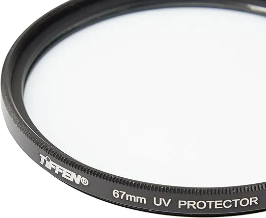 Tiffen 67UVP Slim 67mm UV Protection Filter for Camera Lens, Clear Optical Glass, Impact Resistant MADE IN USA