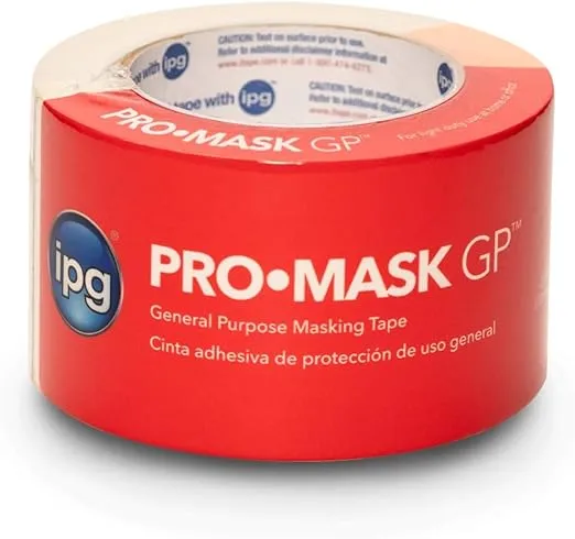 IPG 5104-3 ProMask GP, General Purpose Masking Tape, 2.83" x 60 yd, Tan