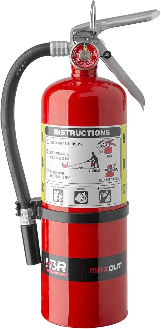 MaxOut Dry Chemical Car Fire Extinguisher - 5.0 lb. Red(MX500R)
