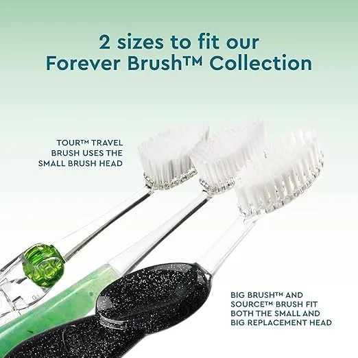 RADIUS Toothbrush Replacement Brush Heads 2-Count Improve Gum Health & Reduce Gum Issues - Soft - Pack of 3